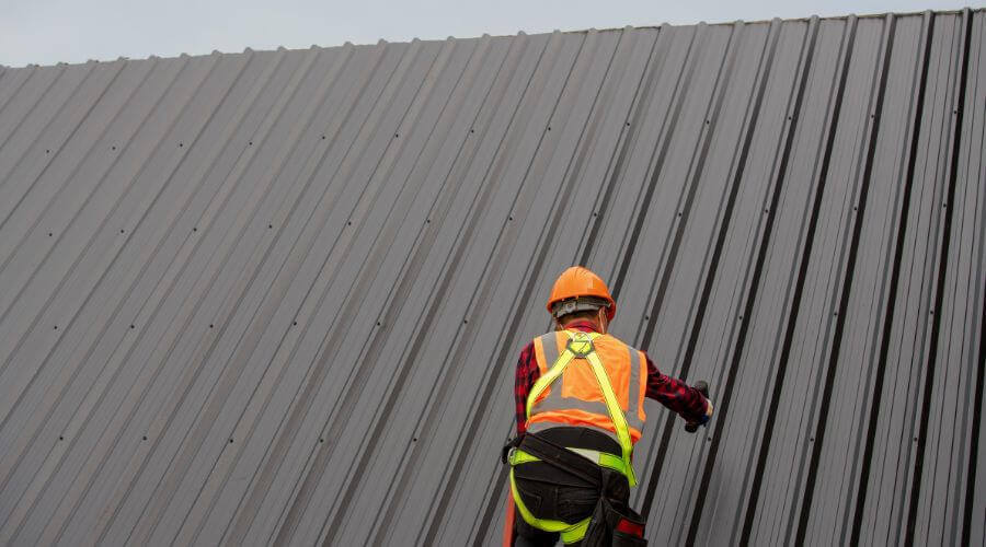Professional metal roof installation services in Hustler, WI